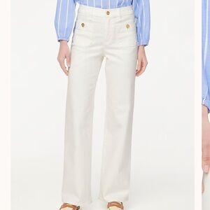 J crew Slim wide-leg sailor jean in all-day stretch seashell wash